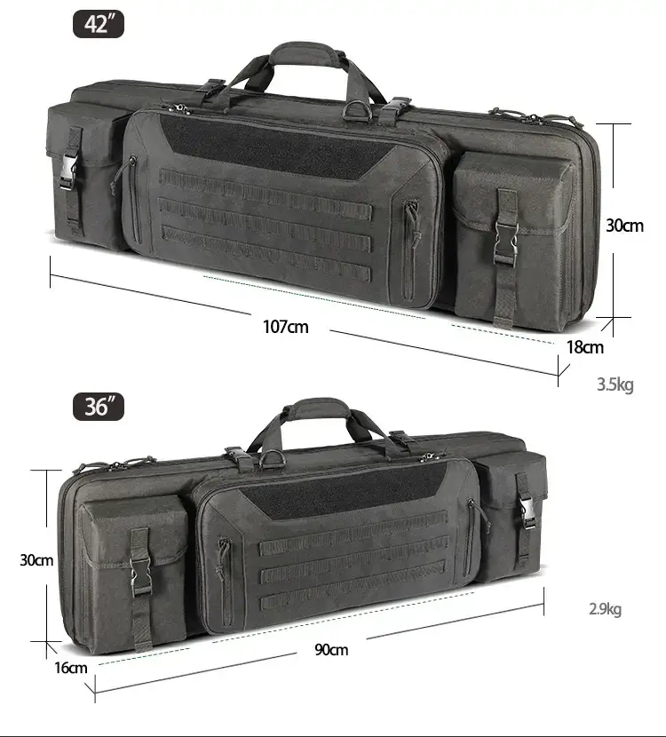 black soft rifle case