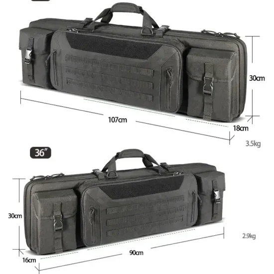 black soft rifle case