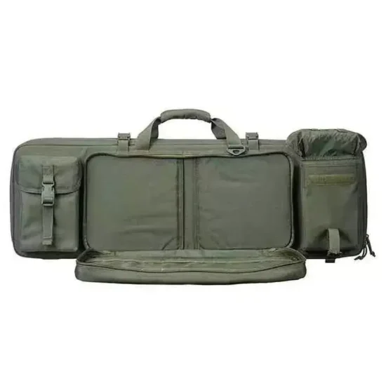 gray custom rifle bag