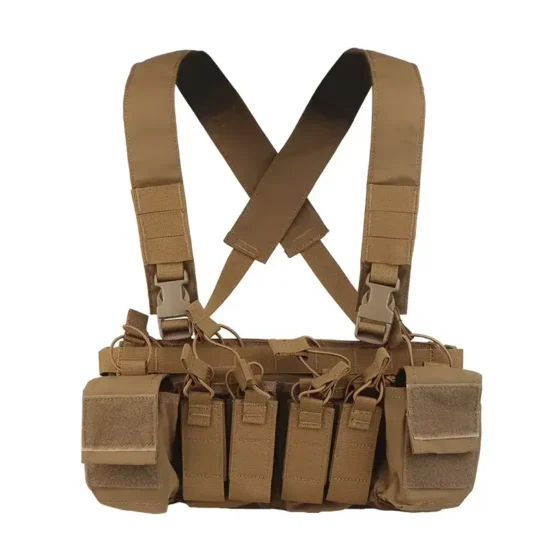 tan x harness chest rig