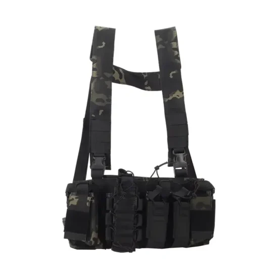 black camo chest rig h harness