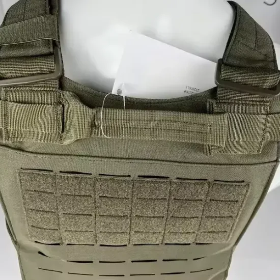 tactical laser cut plate carrier vest (drag handle)