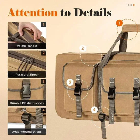 tan rifle bag