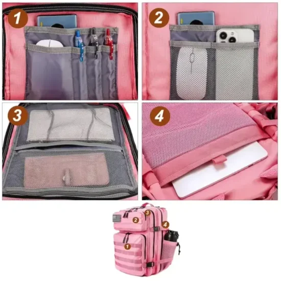 zaino tattico da donna con custodia per laptop