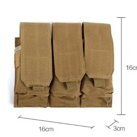 tan tactical magazine pouch close top